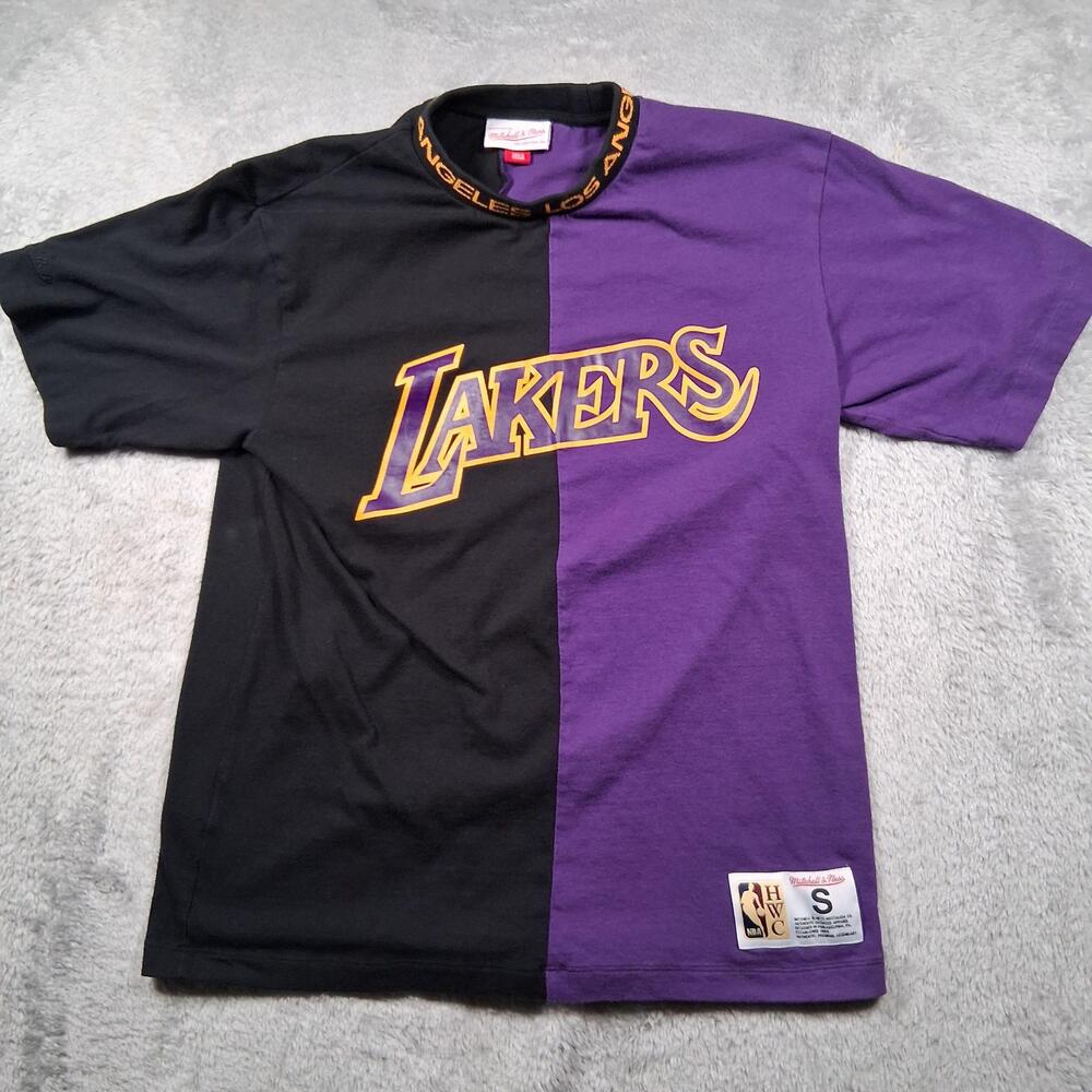 Los Angeles Lakers Shirt Mens Small NBA Hardwood Classics Mitchell & Ness